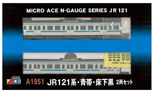 Micro Ace N scale JR121system Blue Band Bottom Black 2cars Set A1951 Model Train - Image 1 of 1