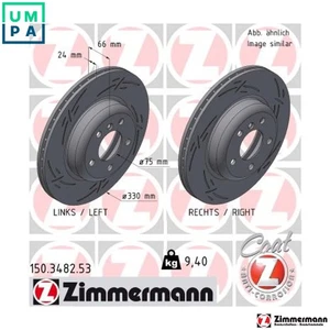 2x BRAKE DISC 150.3482.53 FOR BMW N20B20C/B20A/B20D 2.0L 4cyl 5 SERIES 2.5L 6cyl - Picture 1 of 9