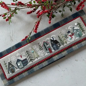 Heart in Hand Counted Cross Stitch Pattern ~ Frosty Tiny Town ~ - Picture 1 of 3
