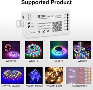 SP108E LED WLAN-Controller, drahtlose Fernbedienung für WS2811 & mehr NUR BOX! - Bild 1 von 10