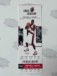 Boleto de los Chicago Bulls at Portland Trail Blazers 2008 19/11/08 - Imagen 1 de 1