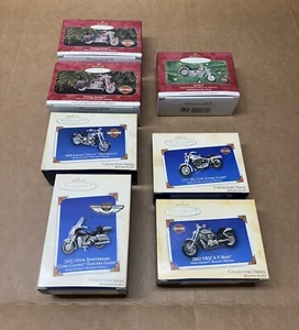 Konvolut 7 Harley Davidson Hallmark Keepsake Ornamente Sammler Serie Nachlass - Bild 1 von 2