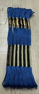 Inky Blue #803 DMC Mouline Special 25 Embroidery Floss 8M Lot of 6 - Picture 1 of 4