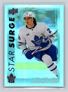 2023-24 Upper Deck S1 #SS-15 Matthew Knies (RC) -Star Surge-Maple Leafs