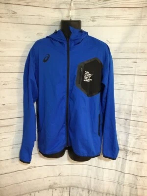 ASICS Men's LIMO Stretch Cross HD Full Zip Jacket 2031A644 Blue Size 2XL - Image 1 of 4