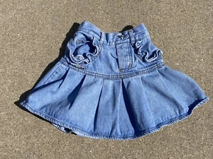 Dressed up Denim Vintage Y2K 2000s Blue Trumpet Flare Denim Skirt youth Size 4 - Picture 1 of 7