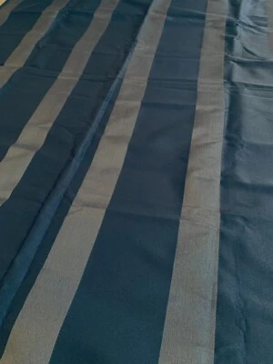 UPHOLSTERY MATERIAL/ OUTDOOR FURNITURE/ BLUE GRAY WIDE STRIPES/ WATERPROOF - Image 1 of 2