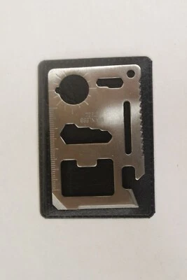 50 Lot 11 in 1 Multi Tool pocket wallet thin survival outdoor credit card knife - Image 1 of 3