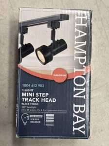 Hampton Bay 1-Light Black Mini Step Track Head - Picture 1 of 1