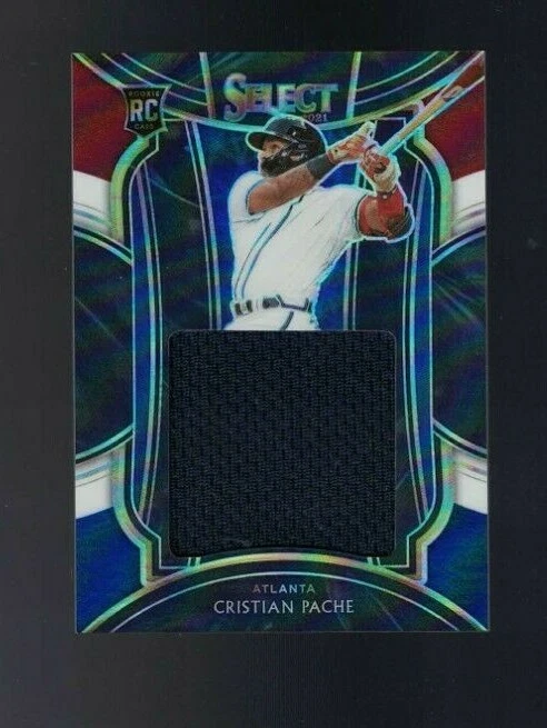 2021 Panini Select Cristian Pache Rookie RC Tri-Color Patch #40/99 Braves - Image 1 of 1