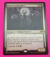 PRIEST OF FELL RITES - MTG Modern Horizons 2 / MH2 - SHOWCASE FOIL, NEAR MINT!
