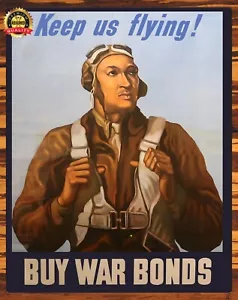 Keep Us Flying! Buy War Bonds - Poster - Metal Sign 11 x 14 - Picture 1 of 6
