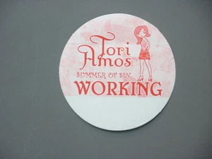 Tori Amos satin cloth backstage pass Summer of Sin Tour 2005 Circle ! - Picture 1 of 1