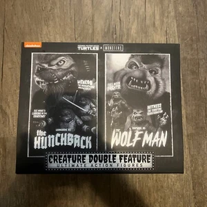 NECA TMNT Mostri Creatura Doppia Funzione Ultimate Leonardo Raffaello B&W - Foto 1 di 3