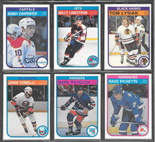 1982-83  OPC HOCKEY , 6 CARDS , VARIOUS PLAYERS (SEE SCANS)