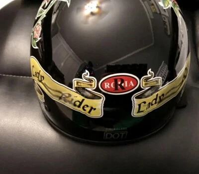 MUJER EXTRA PEQUEÑO PUNTO ROSA DAMA JINETE Motocicleta Medio Damas Casco ¡NUEVO! Foto 1 de 4