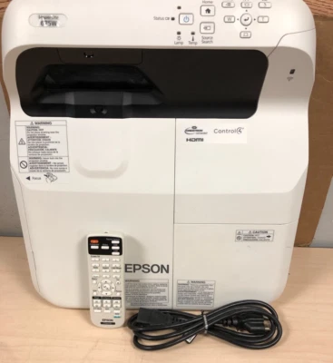 Epson PowerLite Projector 675W H745A 893 HOURS W/REMOTE & POWER CORD - Image 1 of 4