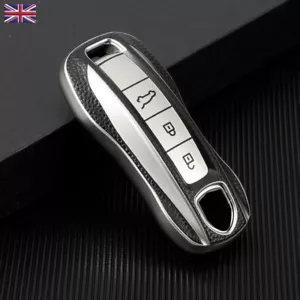 Fernbedienung Schlüsselabdeckung Etui Anhänger für Porsche 911 Turbo Panamera Macan Cayenne Taycan - Bild 1 von 12