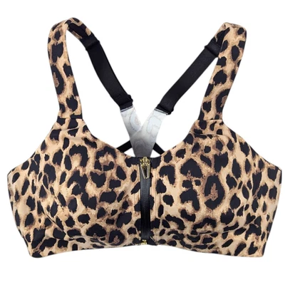 KNOCKOUT by Victoria's Secret Sports Bra Women's 34C Animal Print Front Closure - Image 1 of 4