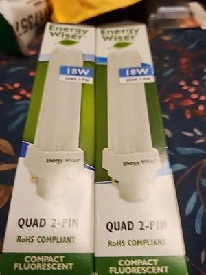 BULBRITE CF18D841/E 18W Quad 2 pines - Juego de 2 Foto 1 de 2