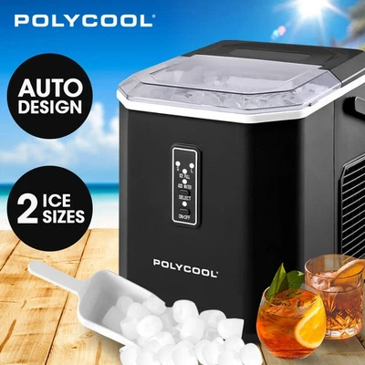 POLYCOOL Portable Ice Maker Machine Automatic Auto-Clean with Scoop Black - image 1 of 4