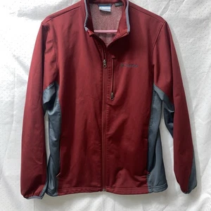 Columbia Men  maroon/Gray Jacket Omni Heat Thermal Comfort Medium - Picture 1 of 4