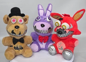 Five Nights At Freddys NIGHTMARE BONNIE FOXY & FREDDY Plüsch Funko 2016 FNAF 8 Zoll - Bild 1 von 11