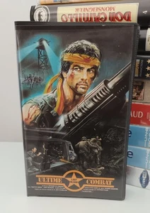 VHS SECAM Cassette Vidéo K7 Last Blood Ultime Combat Delta Video Nanar. - Picture 1 of 3
