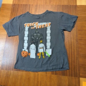 Star Wars Trick Or Treat Princess Leia Luke Darth Vader Halloween T-shirt Kids S - Picture 1 of 6