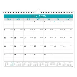 2025-2026 Wall Calendar 11.5"x14.6" – 18-Month Calendar with Julian Dates July–D - Picture 1 of 7