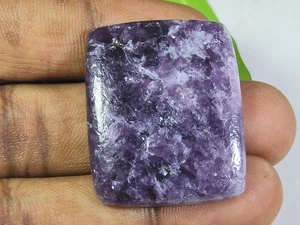 65CTS.NATURAL PURPLE LEPIDOLITE OCTAGON CABOCHON LOOSE GEMSTONE 28X34X05MM h668 - Picture 1 of 9