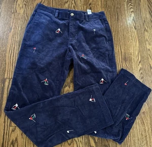 Vineyard Vines blau Cord Ski Slim Fit Breaker Hose Baumwolle Herren 32x34 - Bild 1 von 12