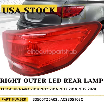 NEW FOR Acura MDX 2014-2020 Tail Light Brake Lamp LED Right Passenger Side RH - Изображение 1 из 4