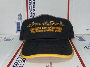 John Deere Davenport  Works Construction & Forestry Division Vintage Hat Cap USA - Picture 1 of 6