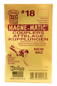 Kadee • 18 • Embrague #18 • NEM 362 Medium Underset • 4 piezas - Imagen 1 de 2