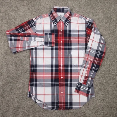 Camisa polar negra Brooks Brothers para hombre S 14.5 33 BB0 vestido Thom Browne abotonada Foto 1 de 4