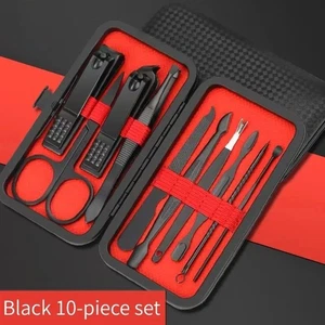 10 Teilig Nagelschere Nagelschneider Set Nageletui Nagel Knipser Maniküre - Bild 1 von 5