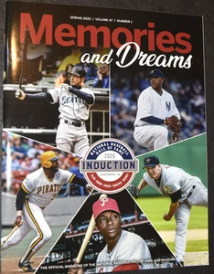 Ntl Baseball Hall of Fame "MEMORIES and DREAMS - 2025 INDUCTION," Magazine, New - Picture 1 of 4