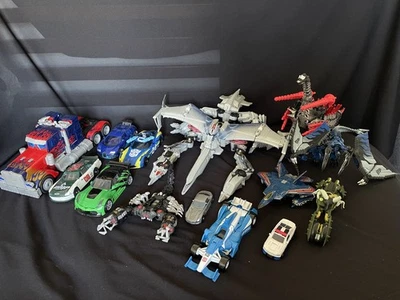 Transformers lot of 14 2007 Optimus Prime Megatron Sideswipe dotm roadbuster  - Image 1 of 4