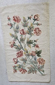 Antique Rug Hand Made By My Great Aunt 31"X 53" See Pictures 4 Cond. Rose/ - Picture 1 of 8
