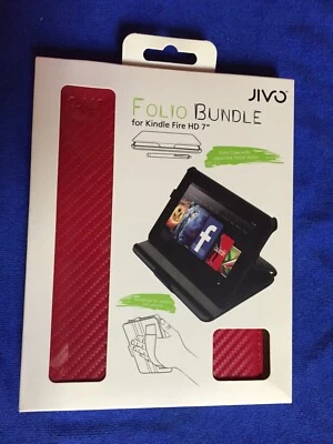 Jivo Protection Case For iPad Mini Cherry Red Folding Folio Bundle With Stylus - Image 1 of 2