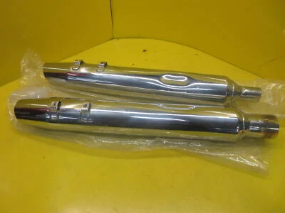 NOVO M8 HARLEY-DAVIDSON TOURING SILENCIADOR DE ESCAPE CROMADO PAR STREET GLIDE - Imagem 1 de 4