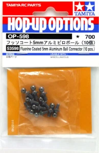 Tamiya 53598 Fluorine Coated 5mm Aluminum Ball Connector(10pcs) For RC Car Buggy - Picture 1 of 1