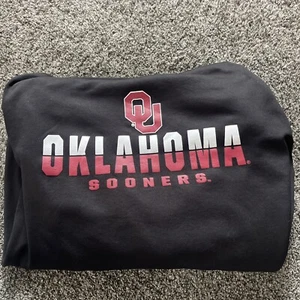 Sudadera con capucha pulóver Oklahoma Sooners negra Coliseo para hombre 2XL - Imagen 1 de 5