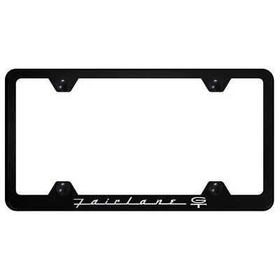 Ford Fairlane GT Laser Etched Logo Wide Body License Plate Frame - Image 1 of 3