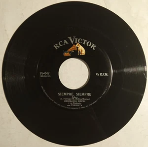 HERMANOS REYES - SIEMPRE, SIEMPRE / LA BARCA - MEXICAN 7" SINGLE, BOLERO - Picture 1 of 3