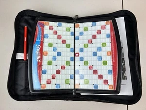Scrabble Travel Size Game Folio Edition In Zippered Case Portable Board Game - Picture 1 of 12