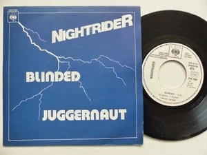 NIGHTRIDER Blinded / Juggernaut CBS 7881 PROMO France Prog HARD RRR - Imagen 1 de 2
