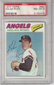1977 Topps Nolan Ryan #650, PSA NM-MT 8 - Picture 1 of 2