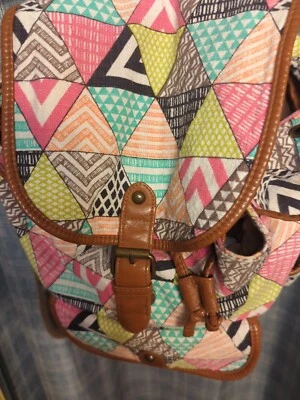 Mochila de lona con estampado azteca vintage Y2K Mossimo Supply Co. Foto 1 de 4